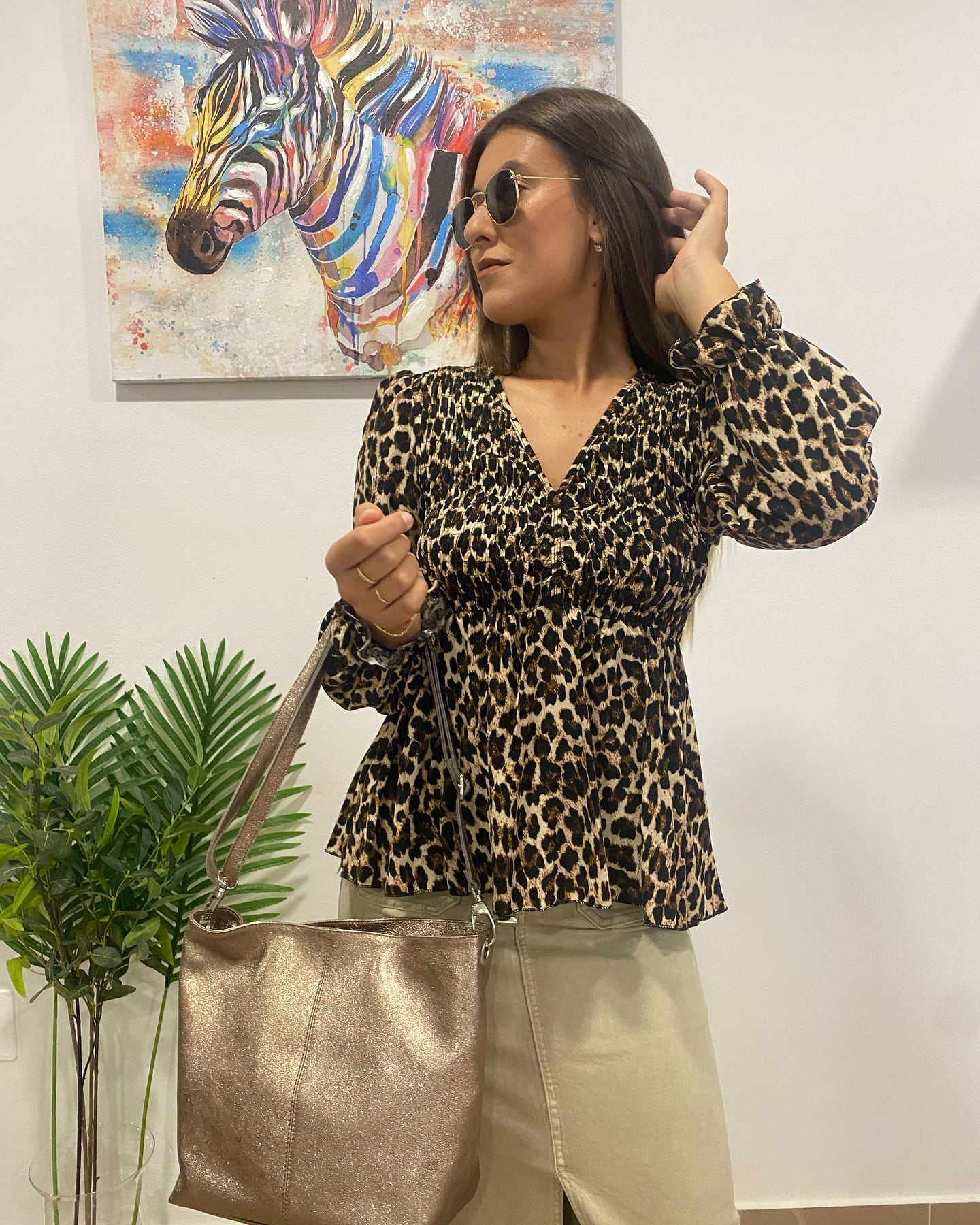Camisa animal print